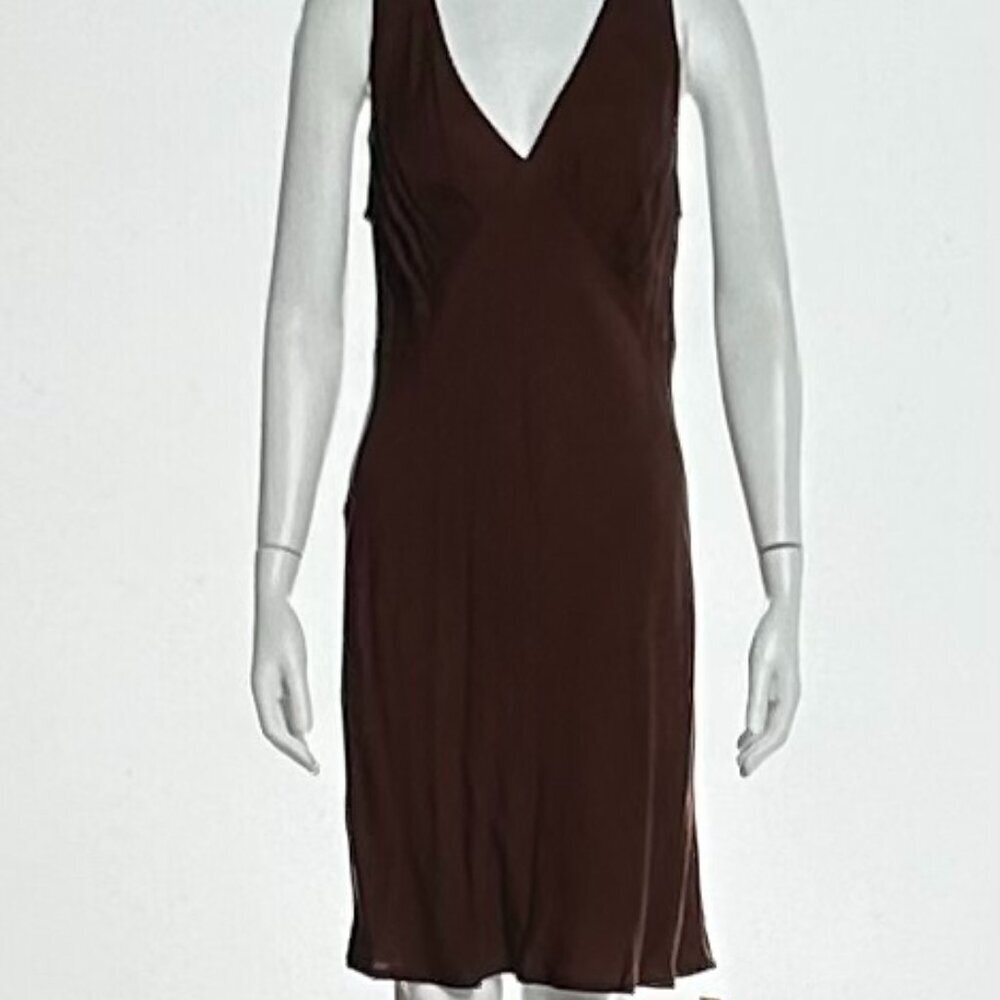 Reformation V-Neck Knee-Length Dress w/ Tags in Brown Size L